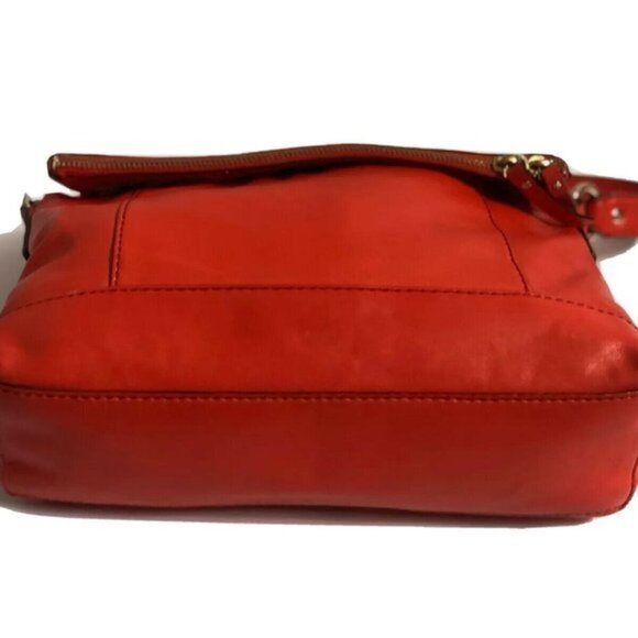 Kate Spade handbag Leather Purse tote red Orange - Picture 13 of 14